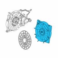 OEM 2000 Saturn LS2 Fan Module Diagram - 15867598