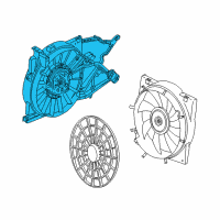 OEM Saturn L100 Fan Module Diagram - 15867599