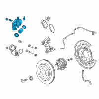 OEM 2018 Cadillac CT6 Caliper Diagram - 13511035