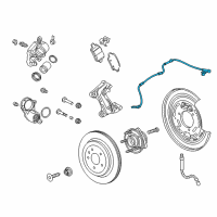 OEM 2020 Cadillac CT6 Rear Speed Sensor Diagram - 84460909