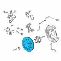 OEM 2019 Cadillac CT6 Rotor Diagram - 13514480