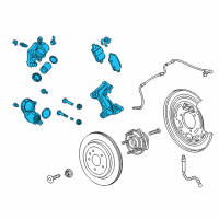 OEM 2018 Cadillac CT6 Caliper Assembly Diagram - 23339211