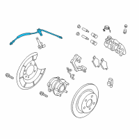 OEM 2016 Ford Escape Brake Hose Diagram - CV6Z-2282-A