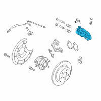 OEM Ford Escape Caliper Diagram - 8M5Z-2553-L