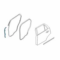 OEM 2018 Ford Explorer Front Weatherstrip Diagram - BB5Z-7825325-B