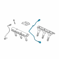 OEM 2003 Saturn LW300 Knock Sensor Diagram - 90541521