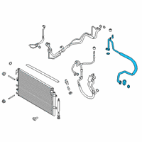 OEM 2021 Ford Edge Upper Pressure Hose Diagram - K2GZ-19D742-F