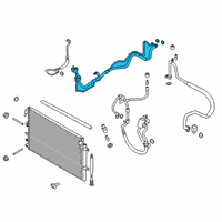 OEM Lincoln Nautilus Evaporator Tube Diagram - K2GZ-19A834-DA