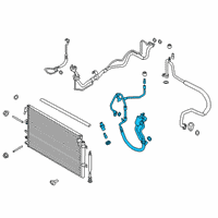 OEM 2022 Ford Edge Lower Pressure Hose Diagram - K2GZ-19972-L