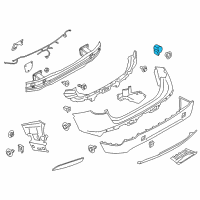 OEM BMW X1 Ultrasonic Sensor Diagram - 66-20-8-050-152