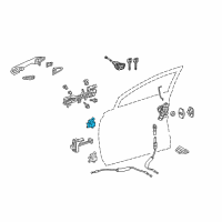 OEM Lexus RX450hL Hinge Assembly, Door, Up Diagram - 68710-48010