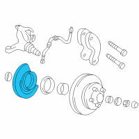 OEM 1997 Chevrolet S10 Shield, Front Brake Diagram - 15725355