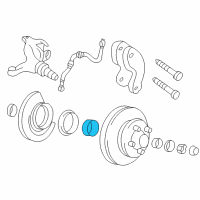 OEM GMC Syclone Inner Wheel Bearing Diagram - 457196