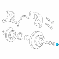 OEM 1993 Chevrolet S10 Inner Bearing Cap Diagram - 15070471