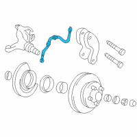 OEM 1993 Chevrolet S10 Brake Hose Diagram - 19174039