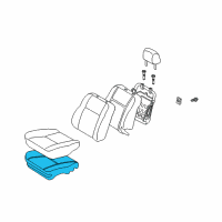 OEM Scion xB Seat Cushion Pad Diagram - 71501-52010