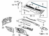 OEM 2021 Buick Envision Rear Weatherstrip Diagram - 84731425