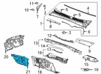 OEM Buick Envision Insulator Diagram - 84904197