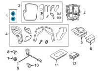 OEM 2020 BMW 840i Gran Coupe Repair Kit, Trim For Start-S Diagram - 61-31-9-475-063