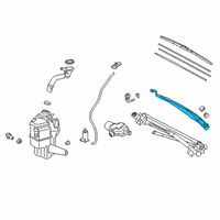OEM 2020 Toyota Avalon Wiper Arm Diagram - 85221-06250