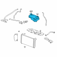 OEM 2012 Cadillac Escalade Reservoir Diagram - 22797287