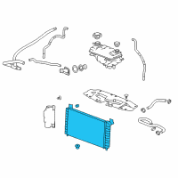 OEM 2013 Cadillac Escalade Radiator Assembly Diagram - 15293038