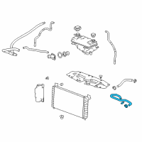 OEM Cadillac Upper Hose Diagram - 25880389