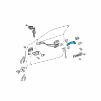 OEM 2005 Toyota Camry Handle, Outside Diagram - 69211-AA020-C0