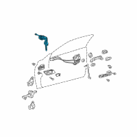 OEM 2004 Toyota Solara Cylinder & Keys Diagram - 69052-AA010