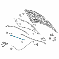 OEM 2015 Cadillac ELR Support Rod Diagram - 22875668