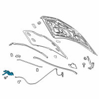 OEM Cadillac ELR Latch Diagram - 23436493