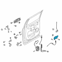 OEM 2017 Ford F-150 Handle, Inside Diagram - HL3Z-1522600-AA
