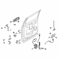 OEM 2018 Ford F-150 Release Cable Diagram - FL3Z-16266A46-F