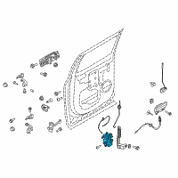 OEM 2019 Ford F-150 Door Latch Assembly Diagram - HL3Z1526413C