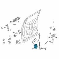 OEM 2020 Ford F-150 Door Lock Actuator Motor Diagram - HL3Z1526413C