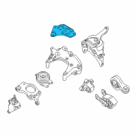 OEM 2014 Nissan Altima Engine Mount Bracket, Right Diagram - 11232-3TS0B