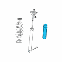 OEM 2020 Infiniti QX50 Rear Suspension Bound Bumper Assembly Diagram - 55240-5NA1B