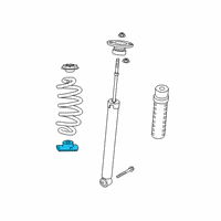 OEM 2019 Infiniti QX50 Seat-Rubber, Rear Spring Diagram - 55036-5NA0A