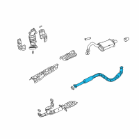 OEM 2003 Chrysler Sebring Exhaust-Intermediate Pipe Diagram - MR431955