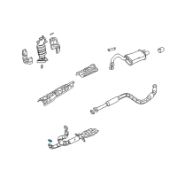 OEM 2002 Chrysler Sebring Gasket-Exhaust Pipe Diagram - MR323617