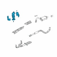 OEM 2005 Chrysler Sebring Catalytic Converter Diagram - MN135543