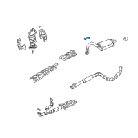 OEM 2005 Dodge Stratus Bracket-Catalytic Converter Diagram - MR323530