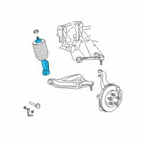 OEM 2004 Lincoln Navigator Strut Diagram - AU2Z-18124-C