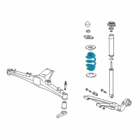 OEM 1997 BMW Z3 Set Coil Springs Diagram - 33-53-9-070-113