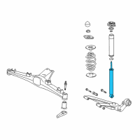 OEM 2000 BMW Z3 Rear Shock Absorber Diagram - 33-52-1-094-187