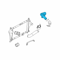 OEM 2009 Ford E-350 Super Duty Air Duct Diagram - 9C2Z-6C646-A