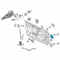 OEM 2016 Buick Cascada Upper Hinge Diagram - 13370068