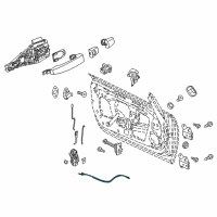 OEM Buick Cascada Lock Cable Diagram - 13347258