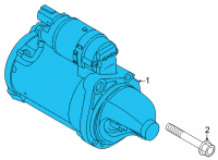 OEM 2022 Kia Seltos Starter Assy Diagram - 361002J300