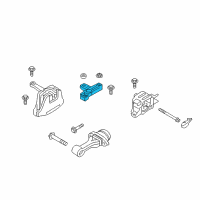 OEM 2017 Hyundai Elantra Engine Mounting Bracket Assembly Diagram - 21825-F3000